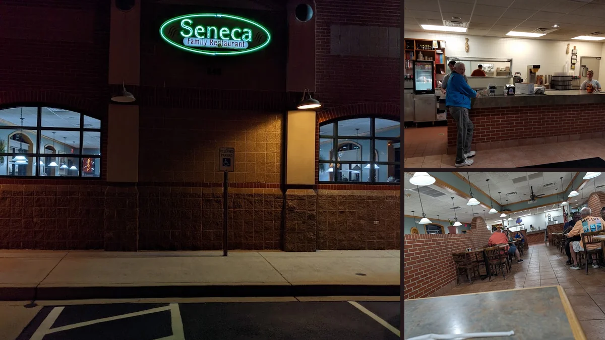 Family restaurant interior with counter service.