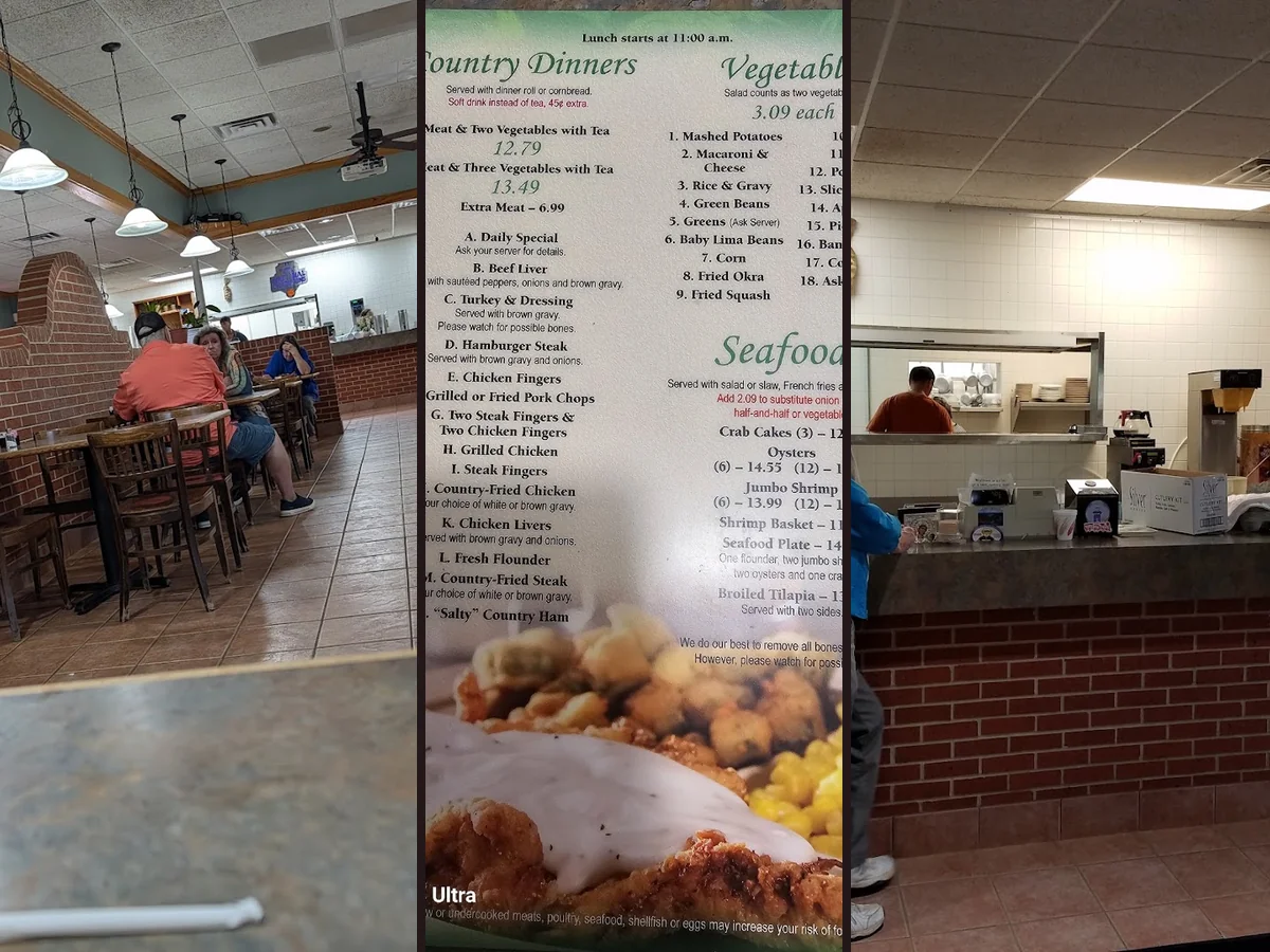 Family restaurant interior with counter service.